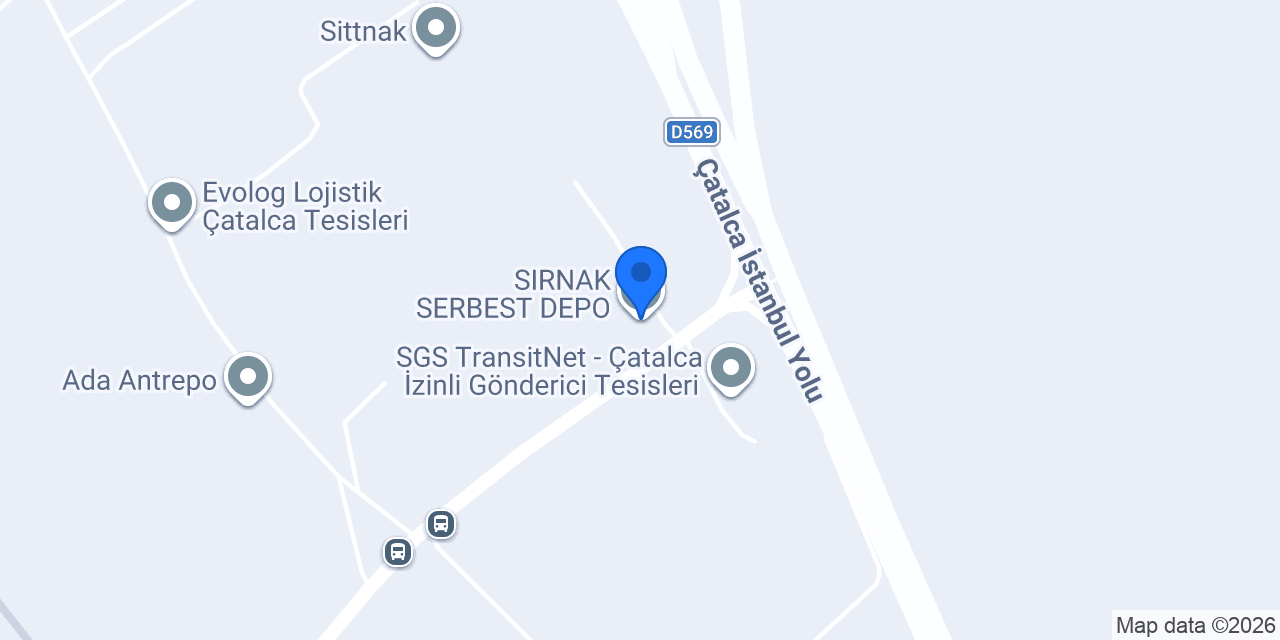 SIRNAK SERBEST DEPO konumu