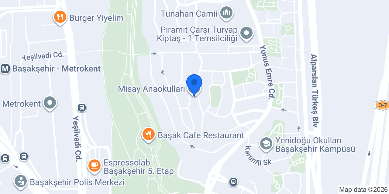 Misay Anaokulları konumu