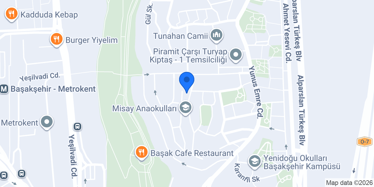Başakşehir Bosch Servisi konumu
