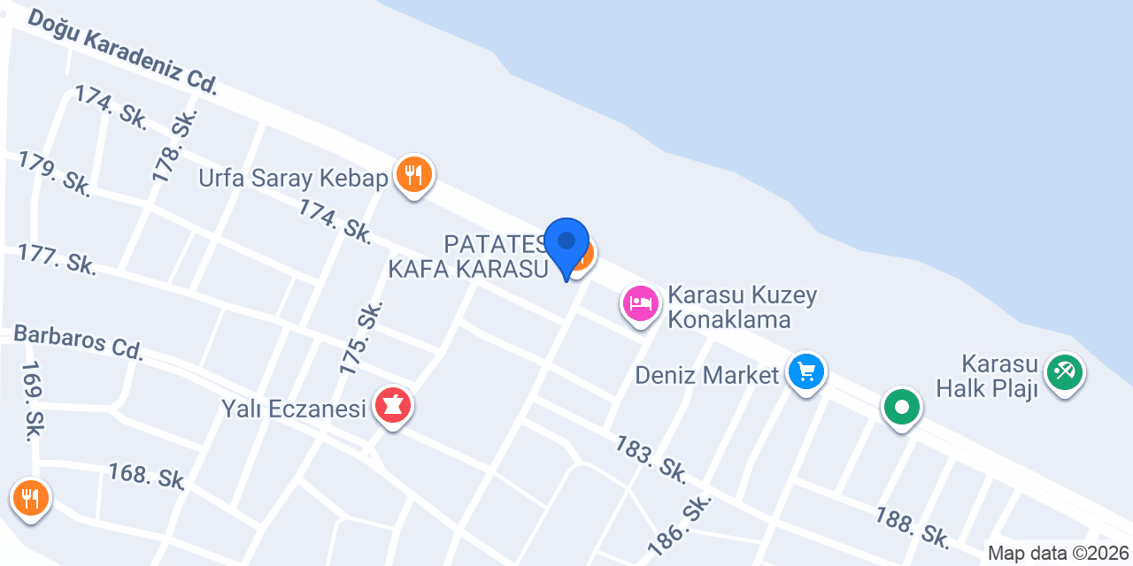 Giptaş Pansiyon konumu