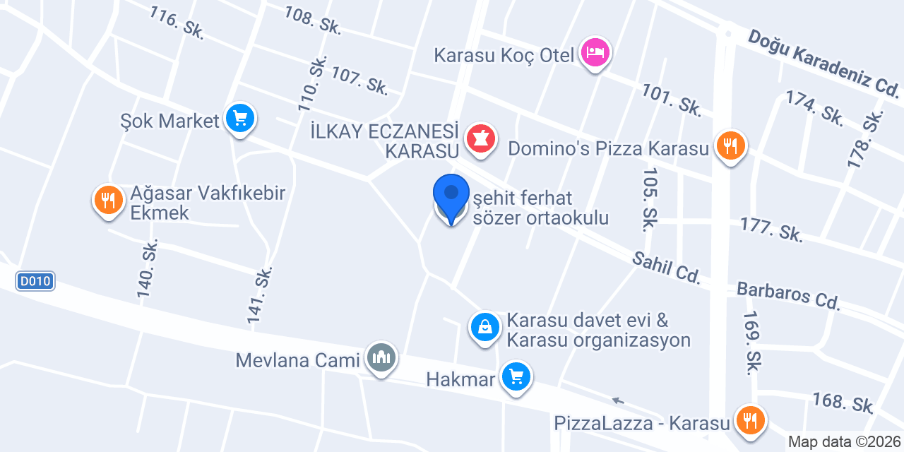 şehit ferhat sözer ortaokulu konumu