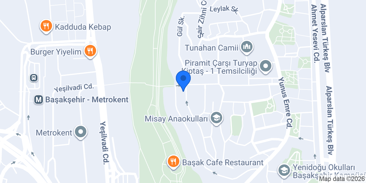 Başakşehir Akrida Anaokulu konumu