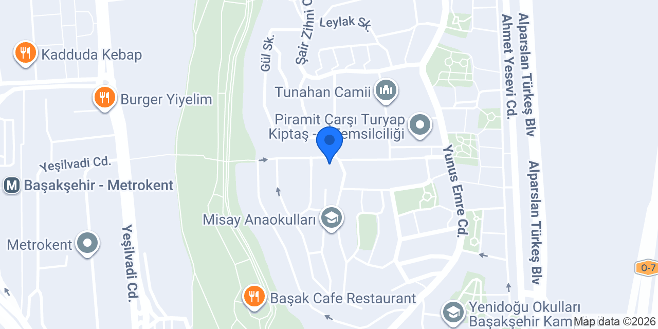 Başakşehir Vera Anaokulu konumu
