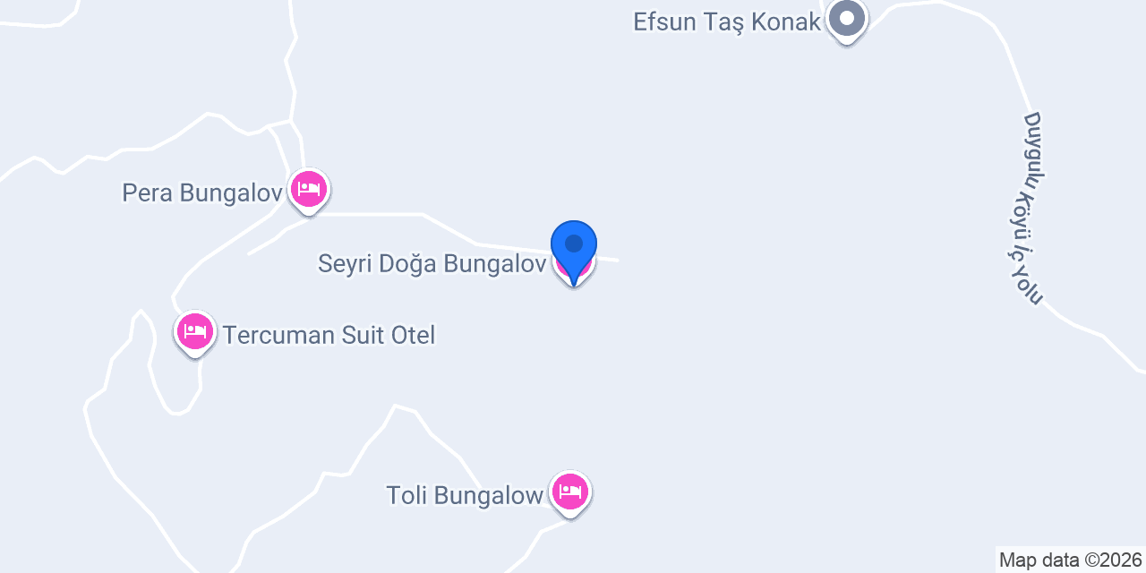 Seyri Doğa Bungalov konumu