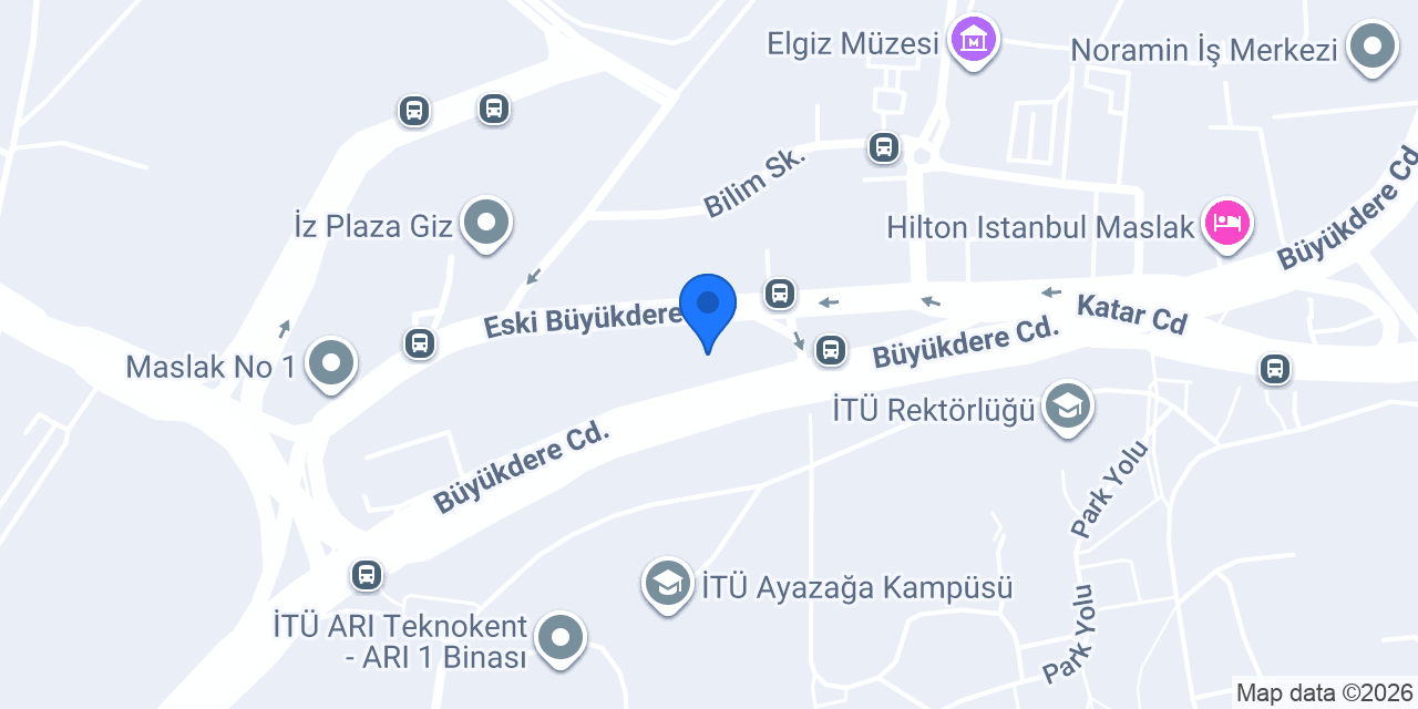 TEB Maslak Şubesi konumu