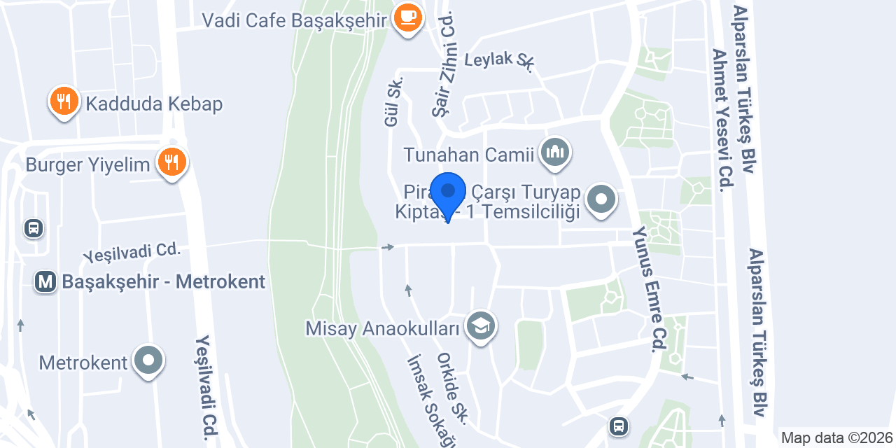 Özel Başakşehir Şeker Ağacı Anaokulu konumu