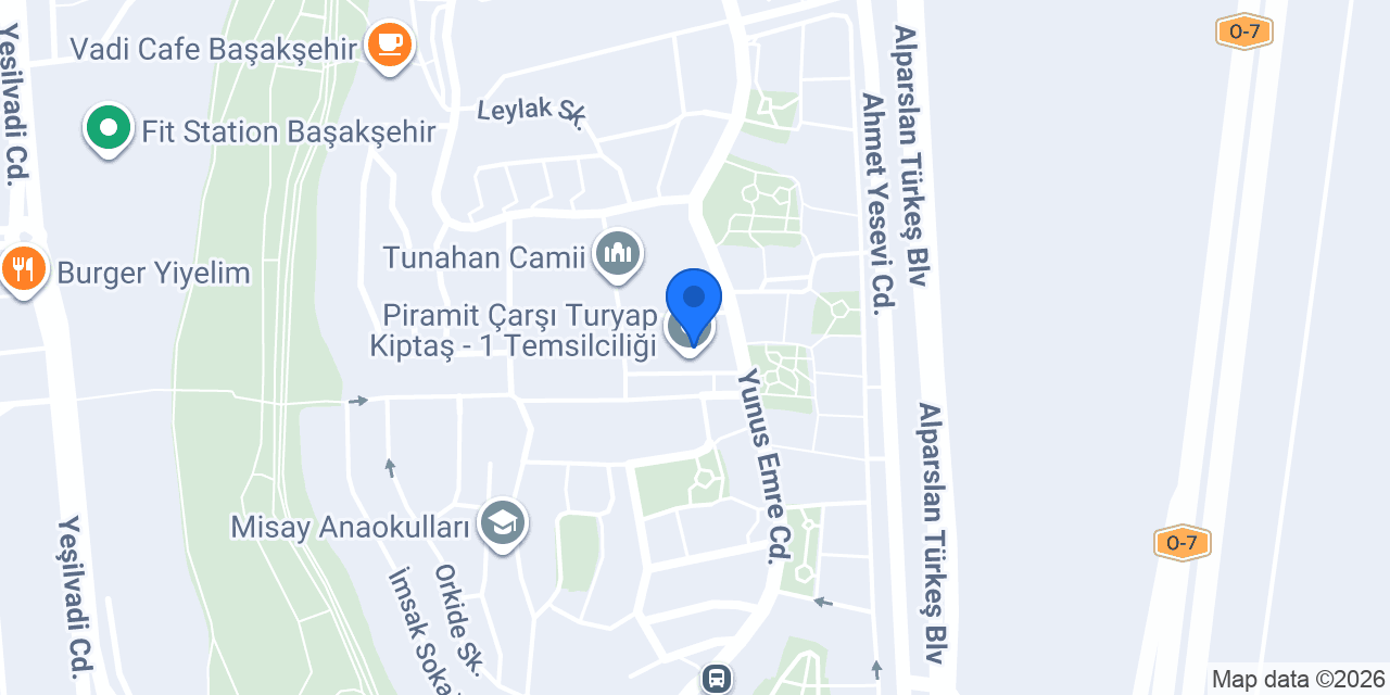 Metropol pastanesi Başakşehir konumu