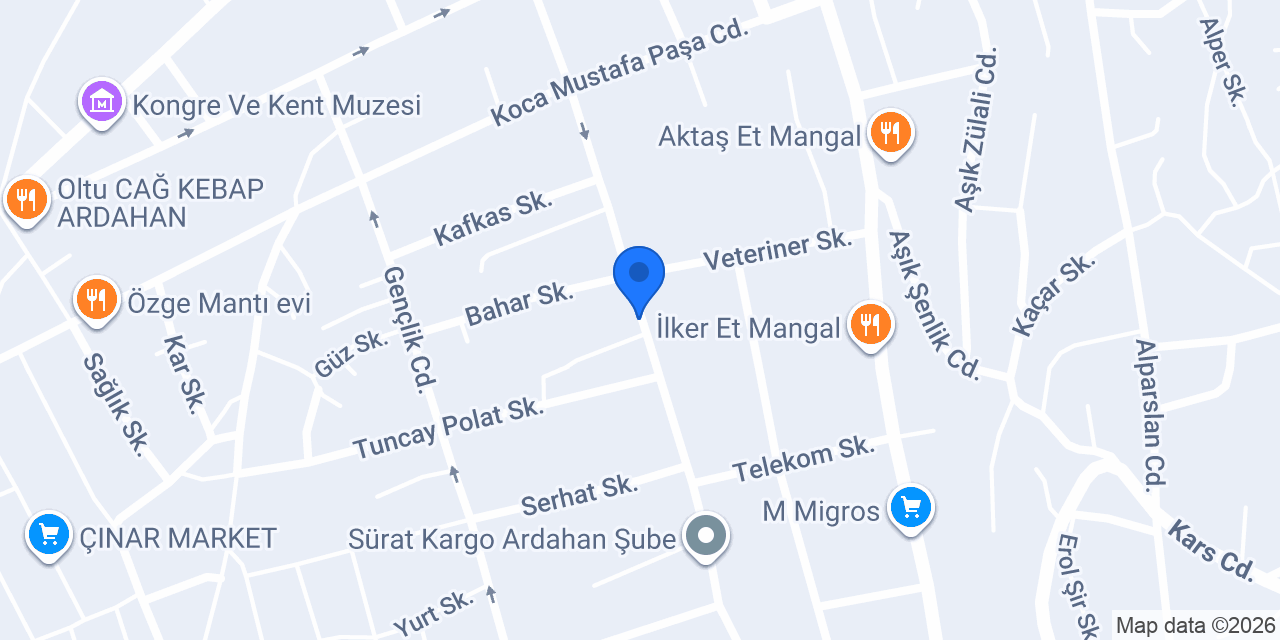 Komagene Etsiz Çiğ Köfte konumu