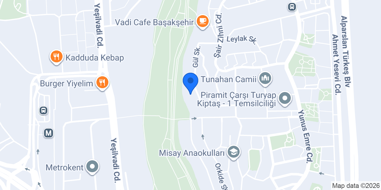BİLGE KARINCA ANAOKULU BAŞAKŞEHİR konumu