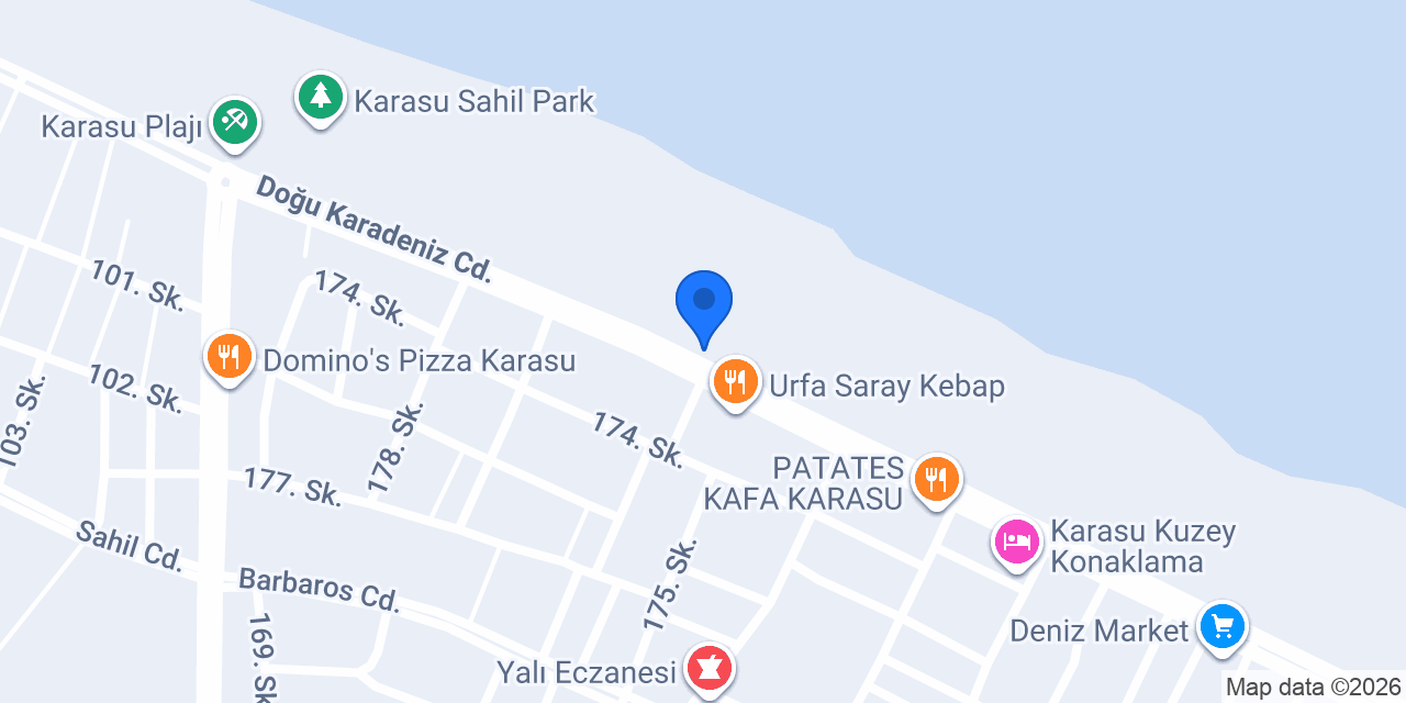 Ekşioğlu İnşaat Karasu Evleri konumu