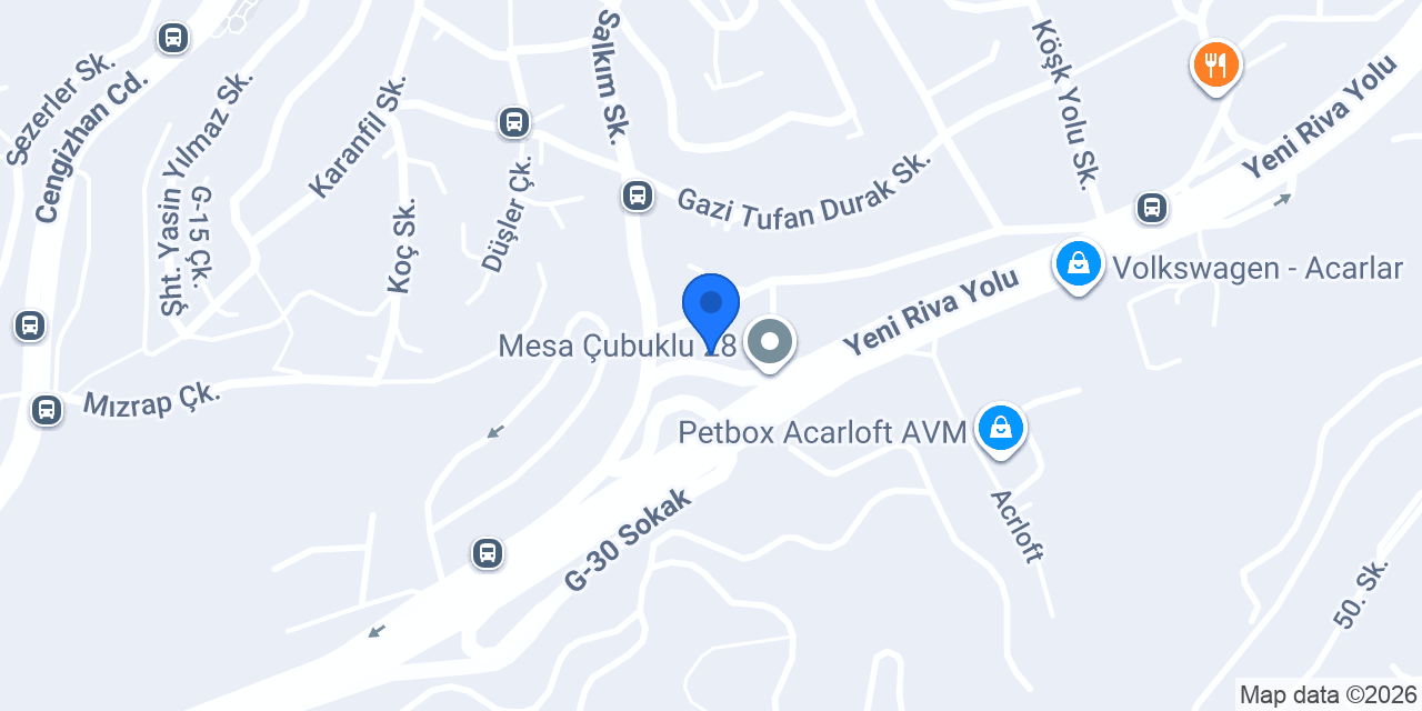 Şöförlü Araç Kiralama konumu