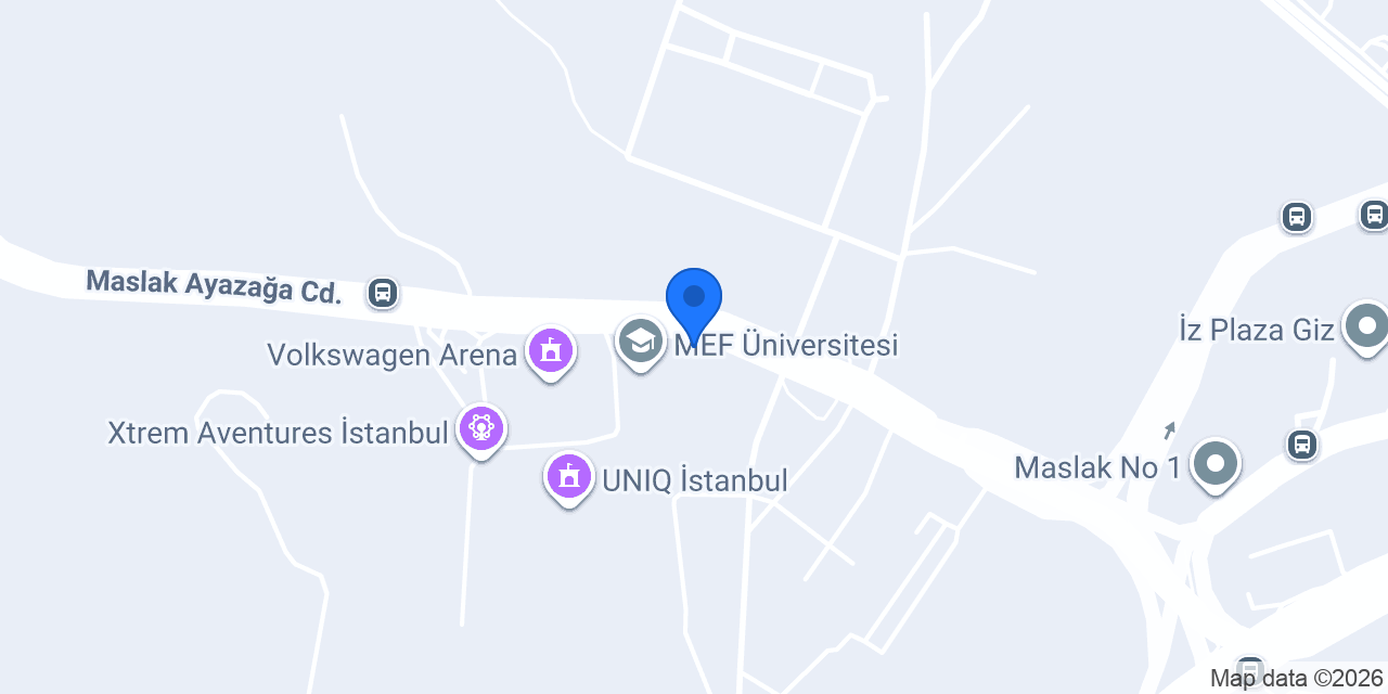 MEF Üniversitesi Kütüphanesi konumu