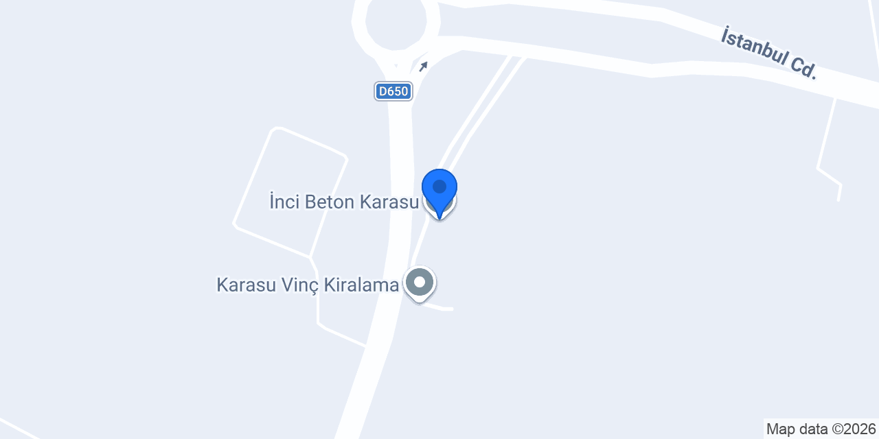 İnci Beton Karasu konumu