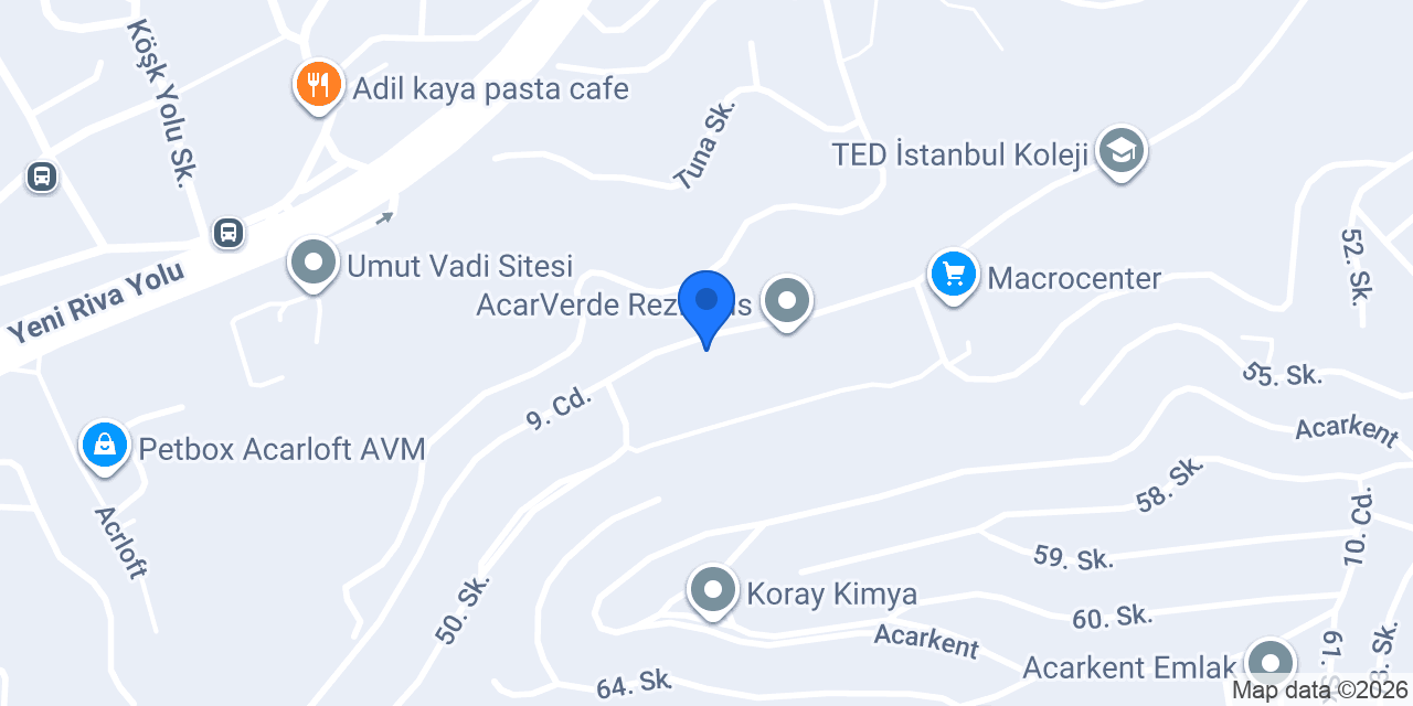 Kırmızı Kedi Acarverde konumu