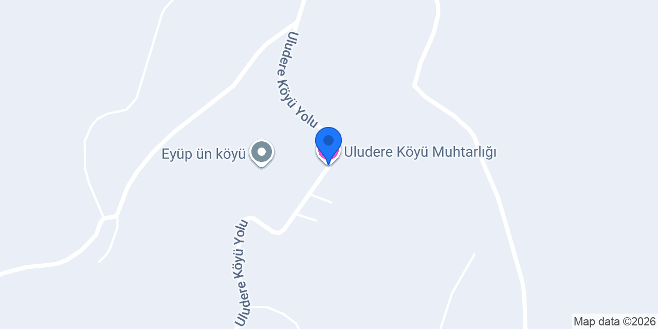 Uludere Köyü Muhtarlığı konumu