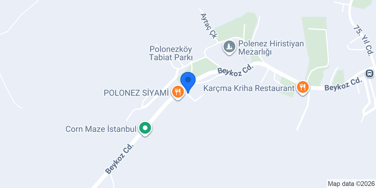 Polonezköy Yamaç Otel konumu