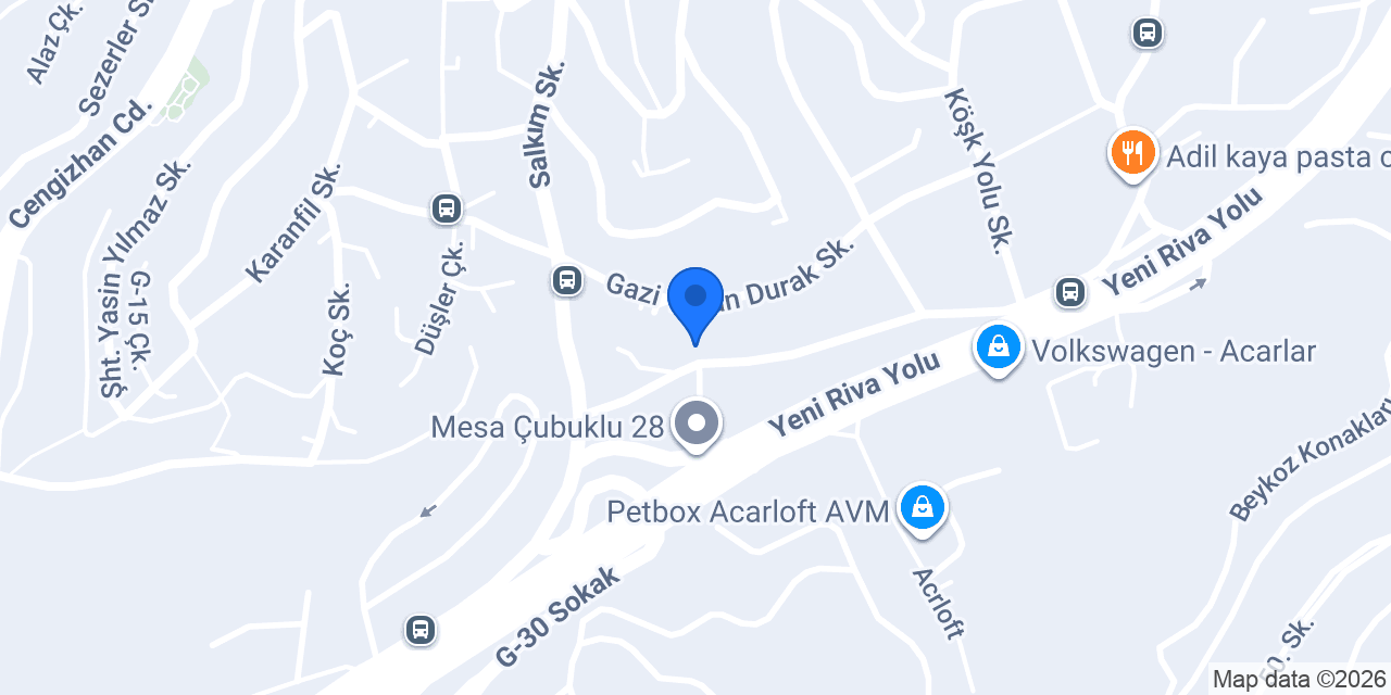 Verra Suites Beykoz konumu