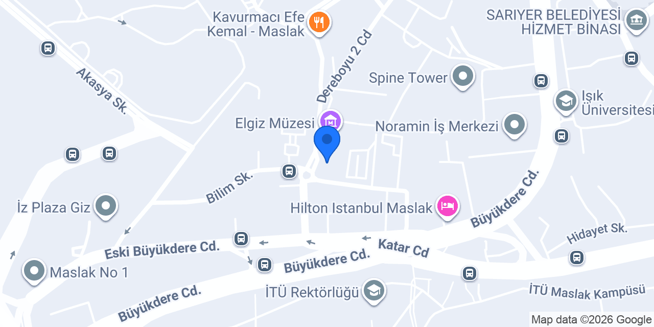 Garanti BBVA Maslak Bulvar Ticari Şubesi konumu