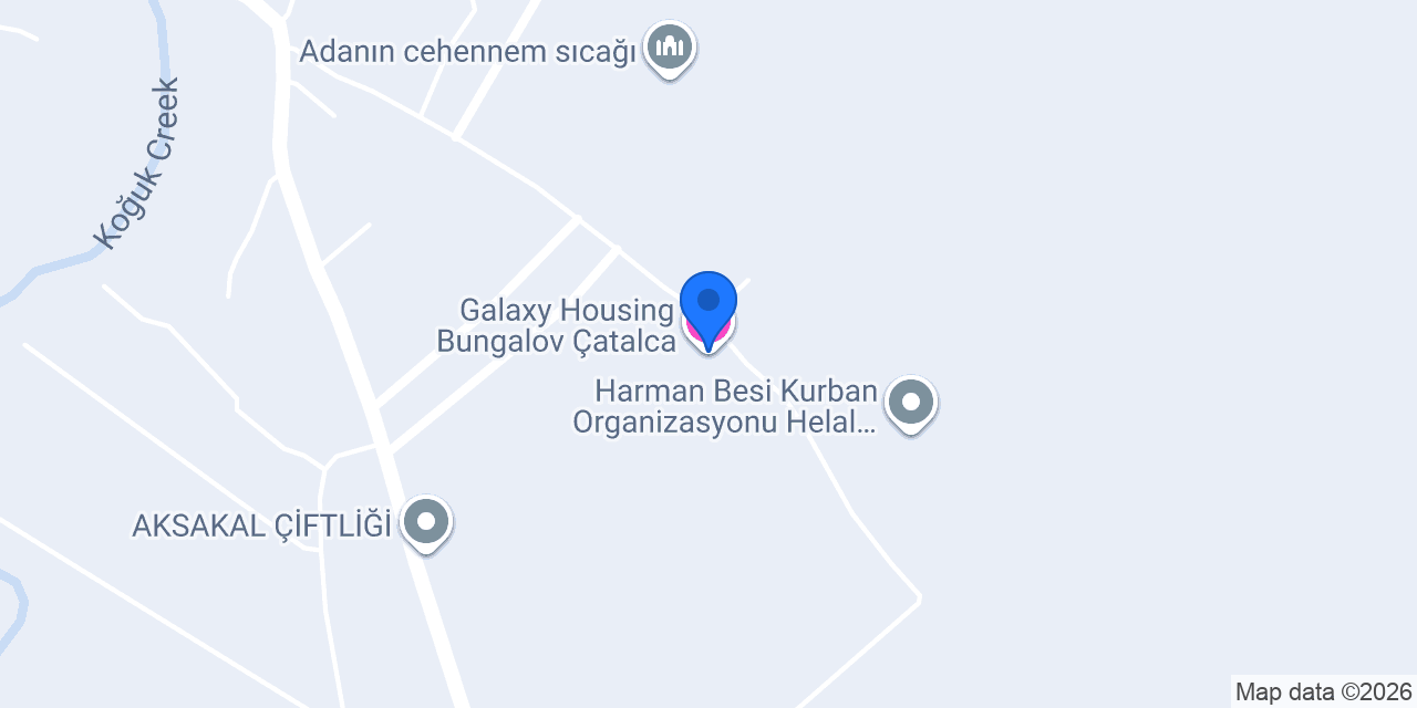 Galaxy Housing Bungalov Çatalca konumu