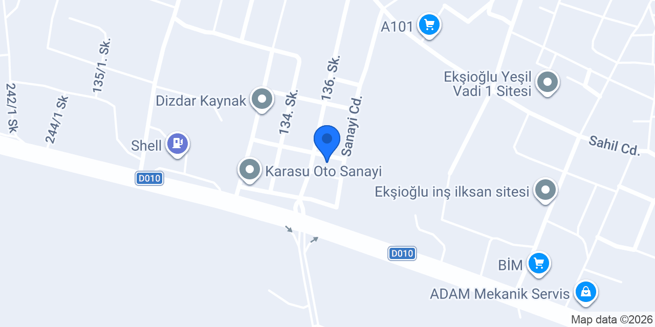 Şenol oto radyatör konumu