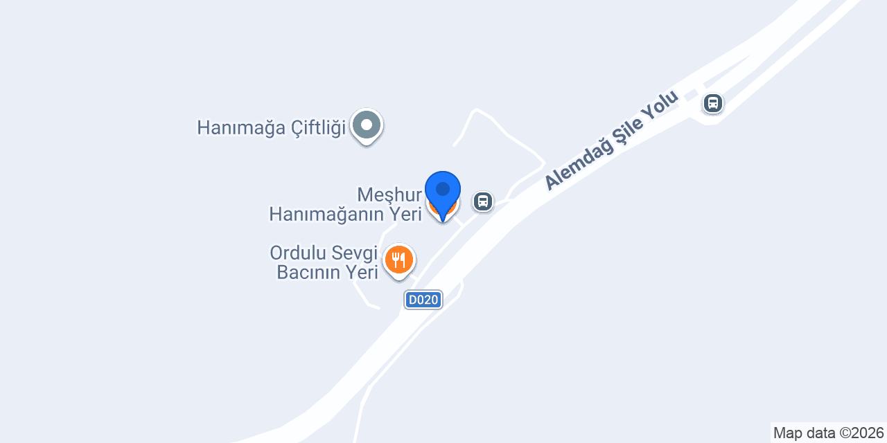 Meşhur Hanımağanın Yeri konumu