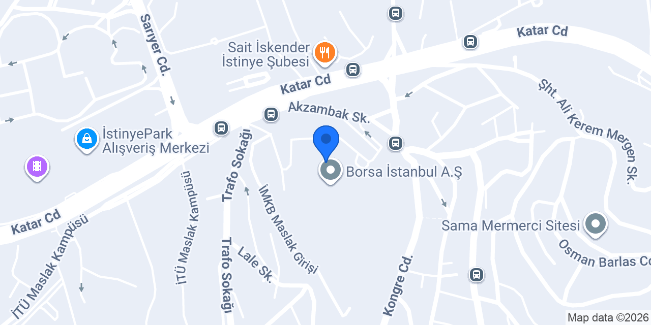 Merkezi Kayıt Kuruluşu A.Ş. konumu