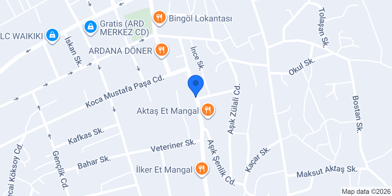 Bereket Lokantası konumu