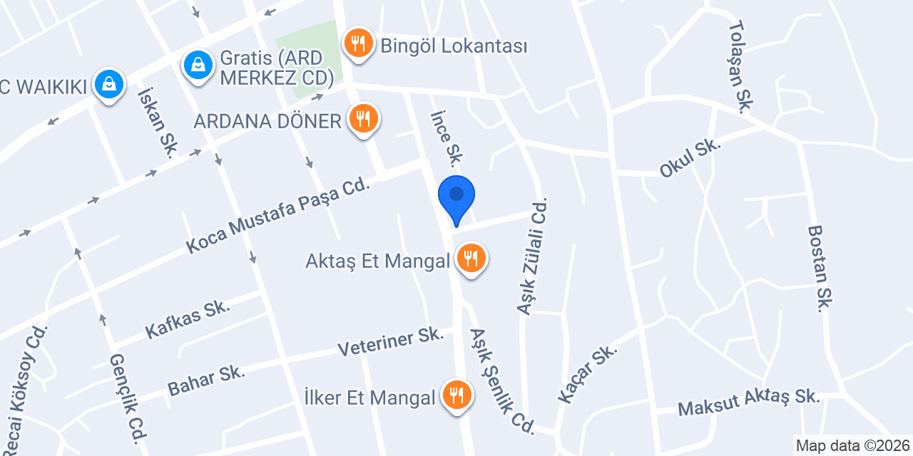 Merkez Taksi konumu