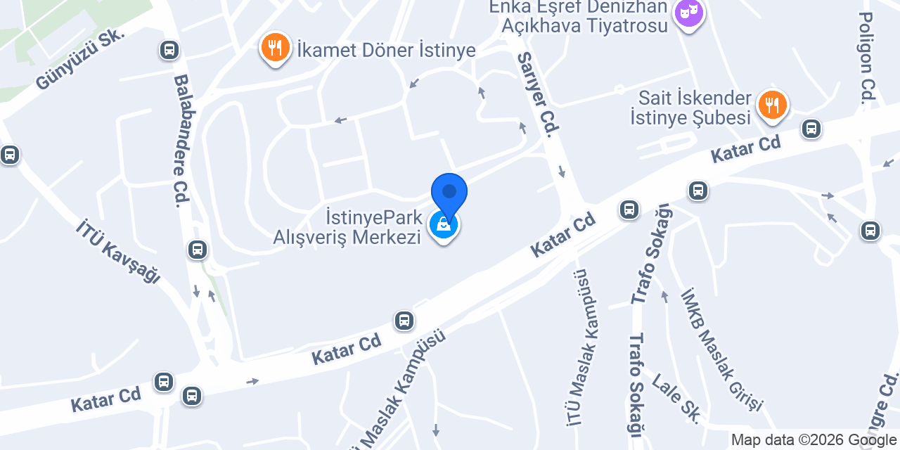 Derimod - İstinye Park konumu