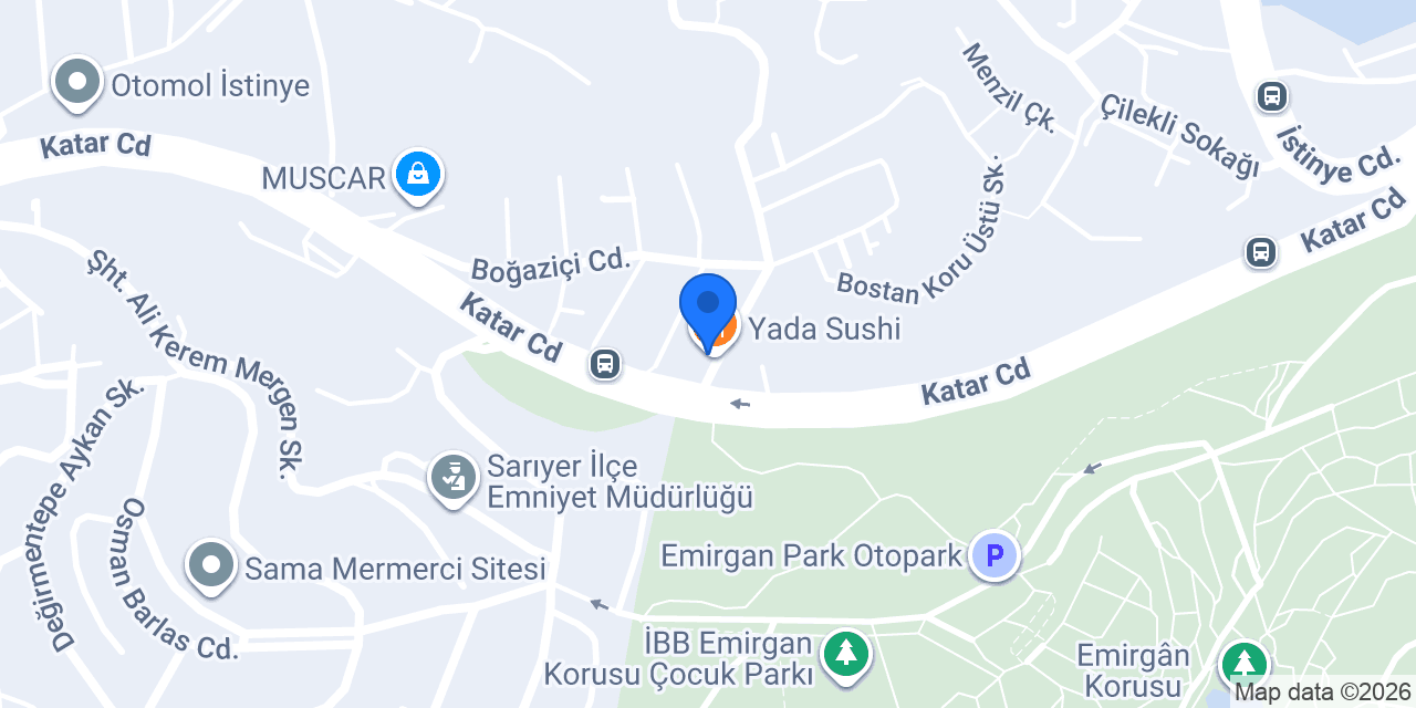 Yada Sushi konumu