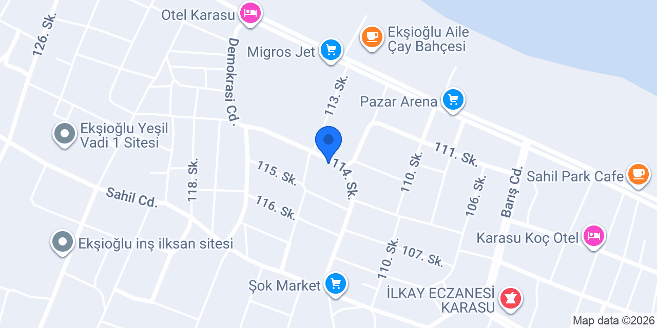Altınkum Otel Karasu konumu
