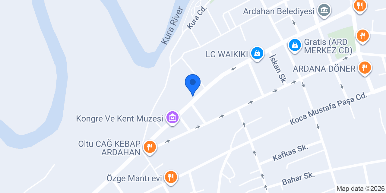 Ardahan Halk Eğitim Merkezi konumu