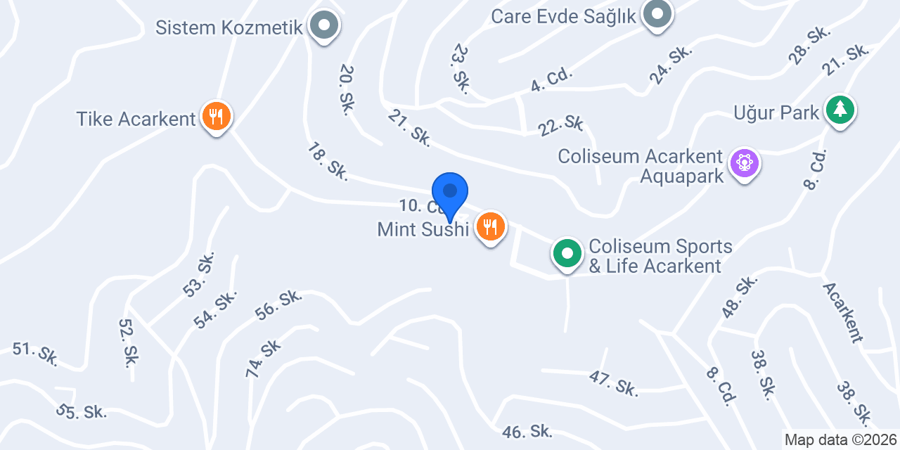 Akbank Acarkent Şubesi konumu