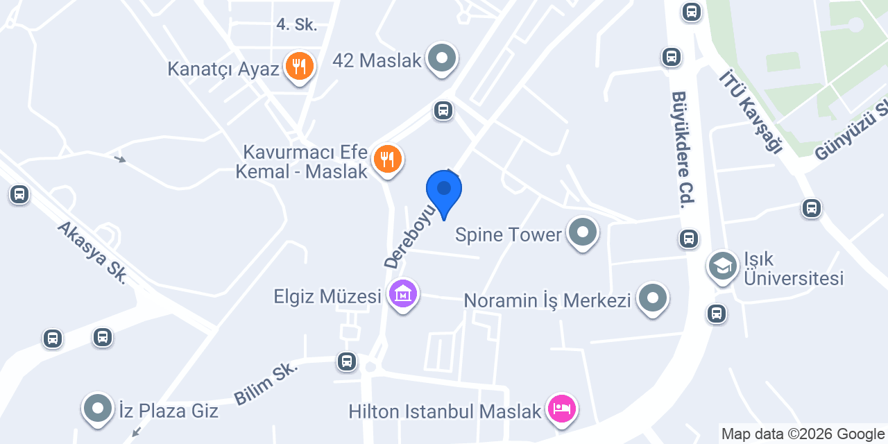 Maslak Perde Yıkama konumu