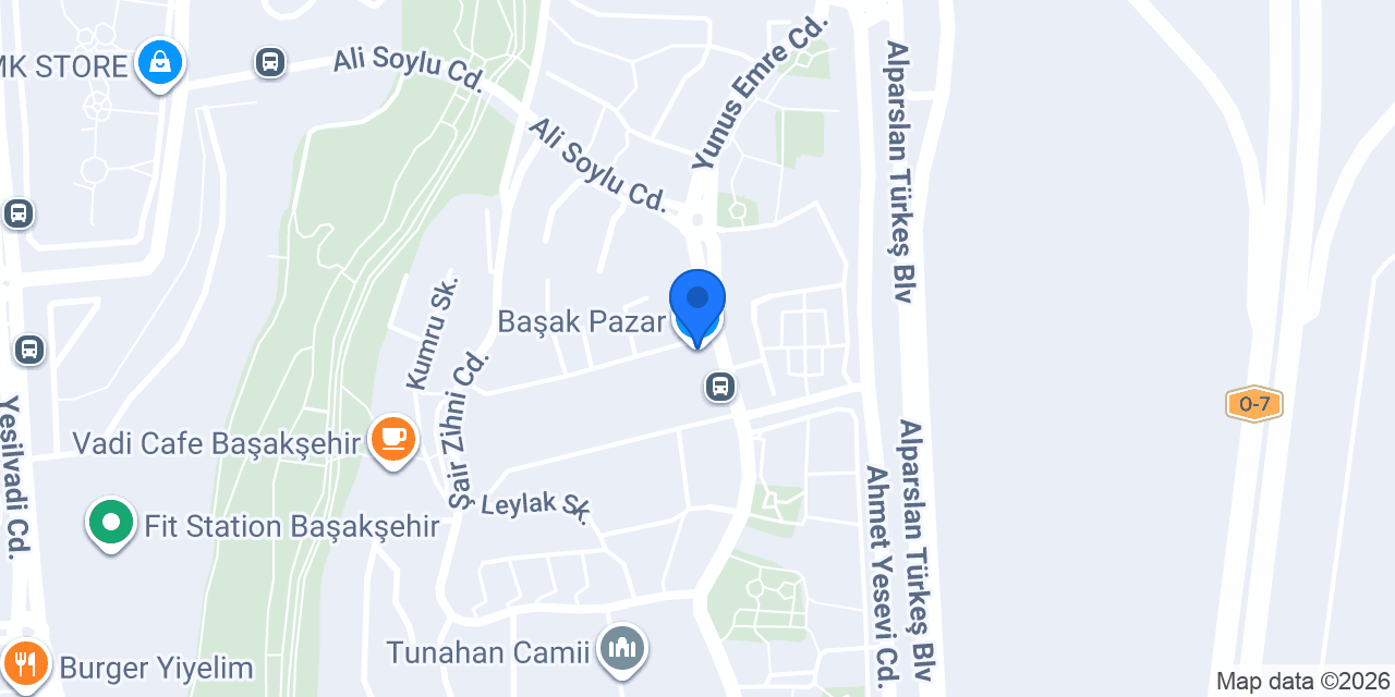 Başak Pazar konumu