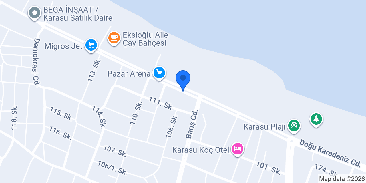 Huzur Karadeniz Pide konumu