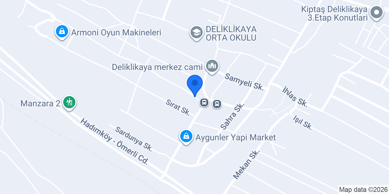 Delikkaya İöo konumu