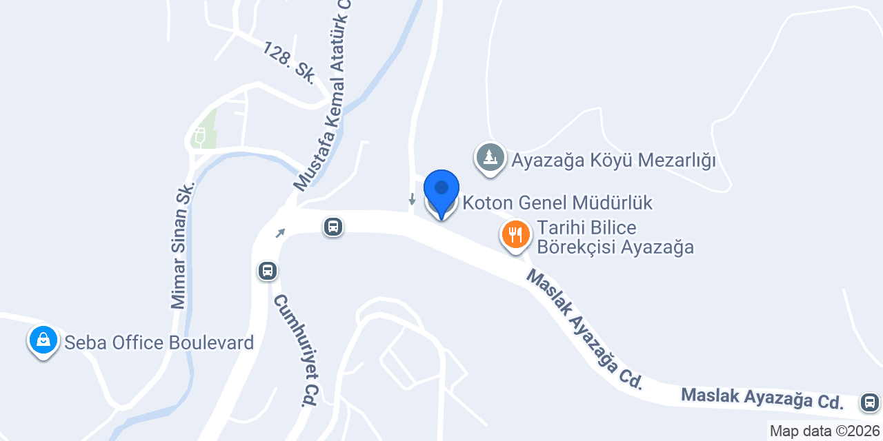 Koton Genel Müdürlük konumu