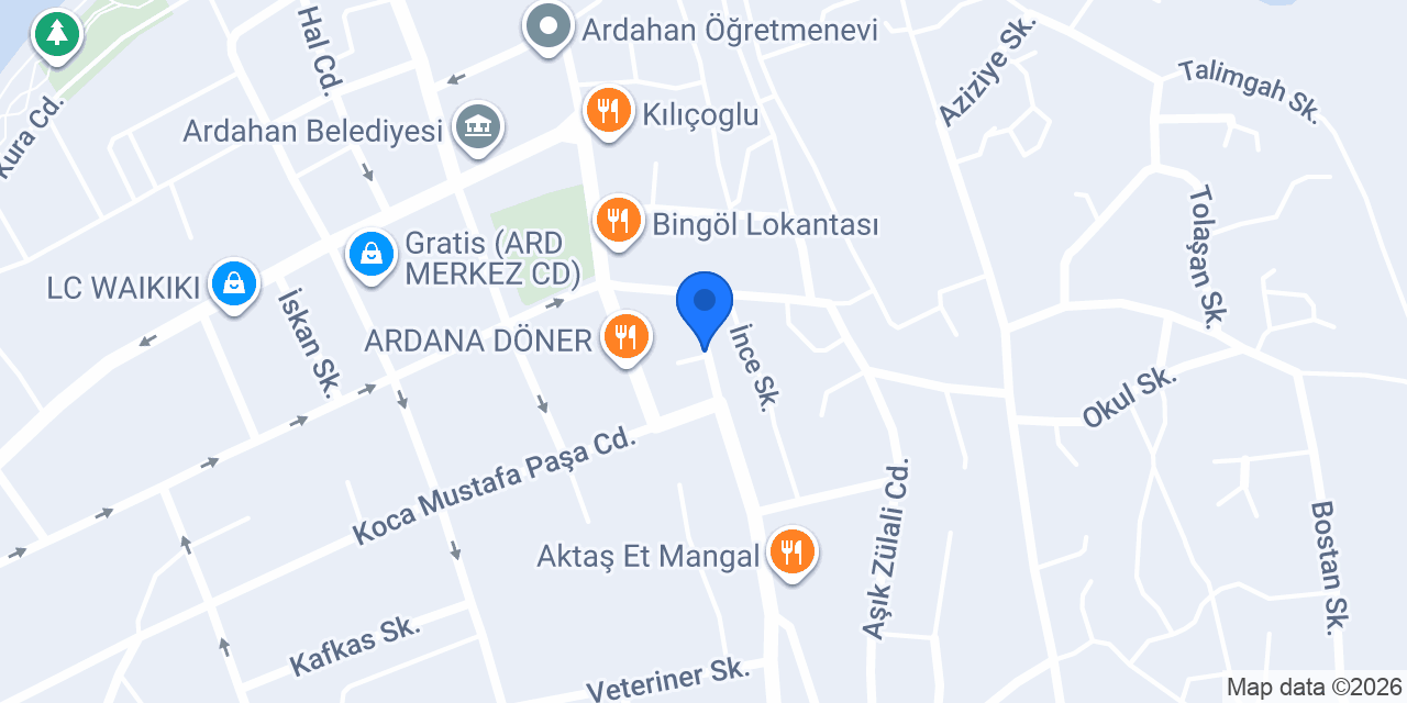 Otogar Taksi konumu