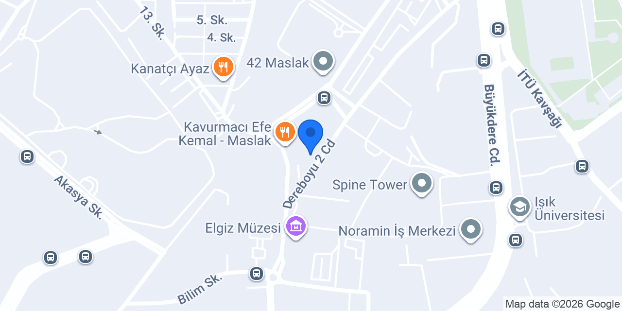 Halkbank Maslak Şubesi konumu