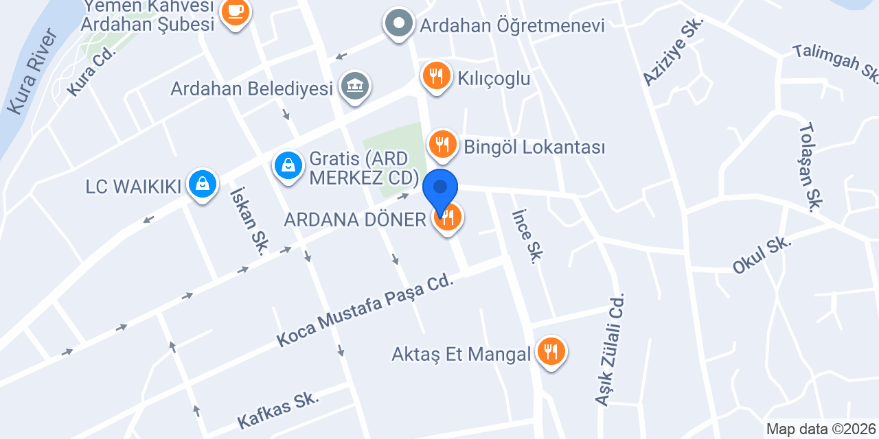 OSES ÇİĞ KÖFTE konumu