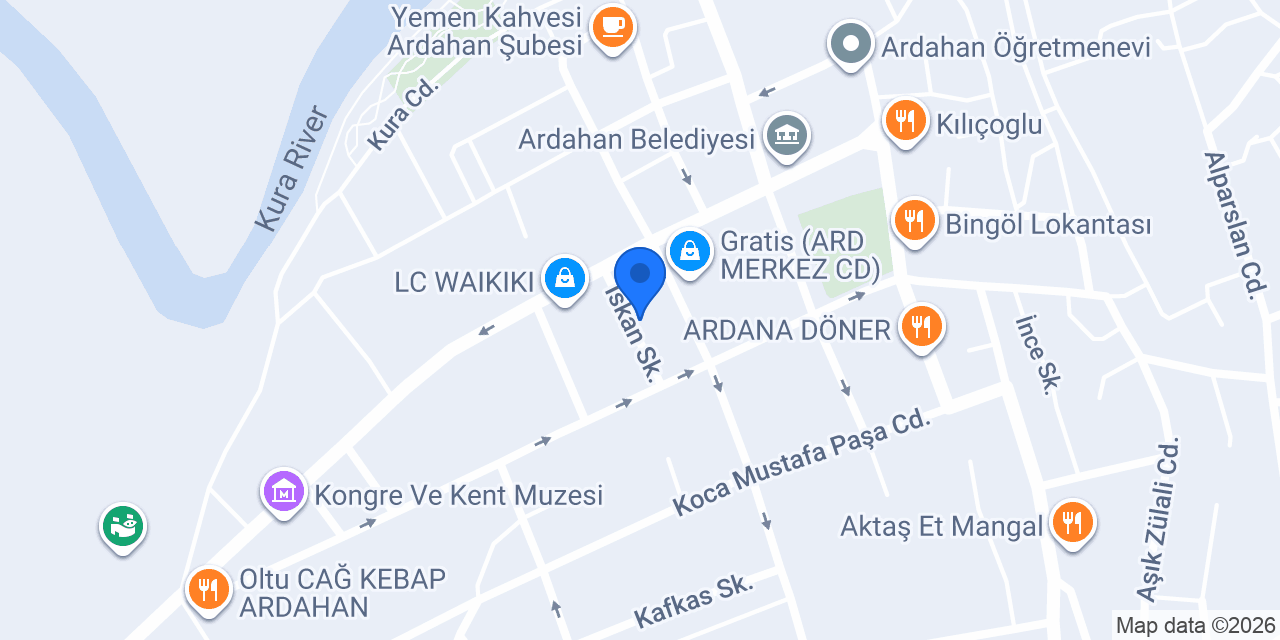 La Mira Ardahan konumu