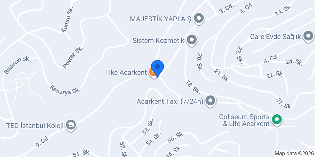 Girandola Acarkent konumu