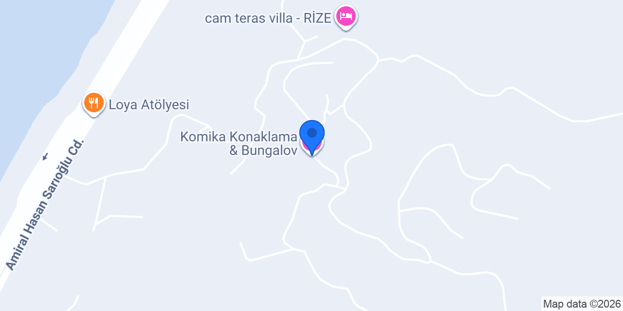 Komika Konaklama & Bungalov konumu