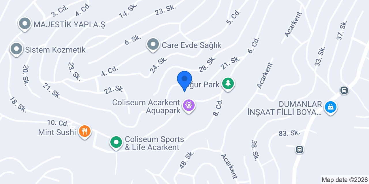 QNB Acarkent Şubesi konumu