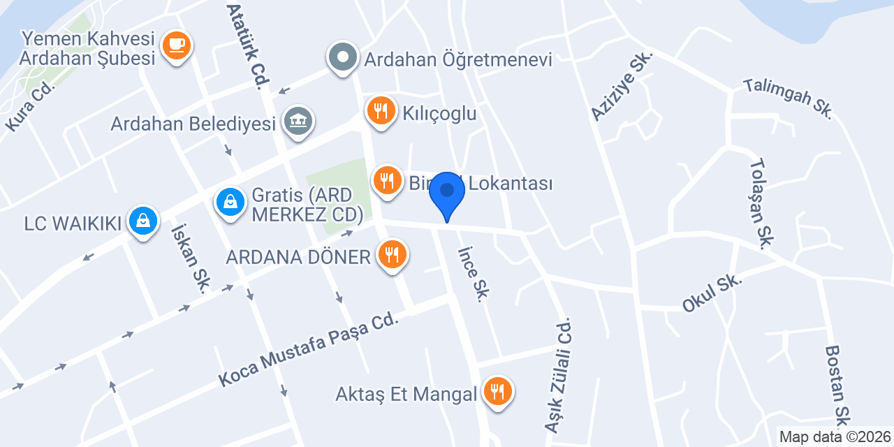 Öz-vet Veteriner Kliniği konumu