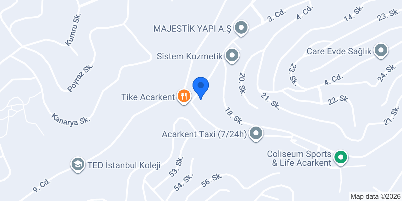 Eczane Acarkent Özlem konumu