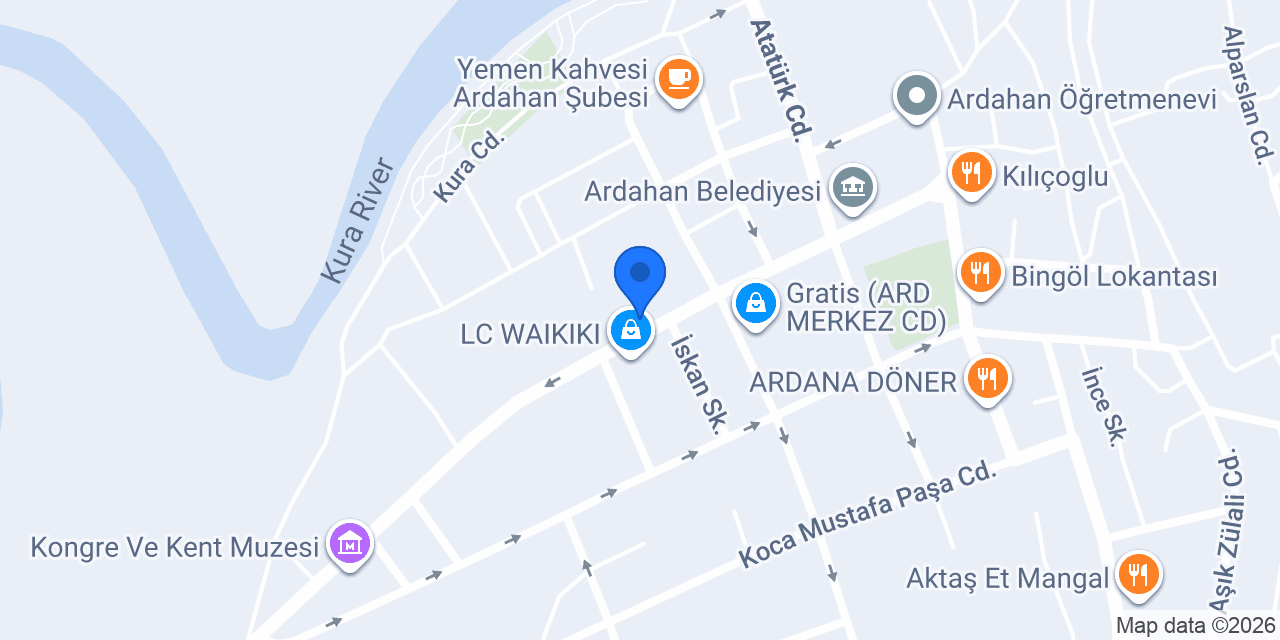 ARDAHAN OPTİK konumu