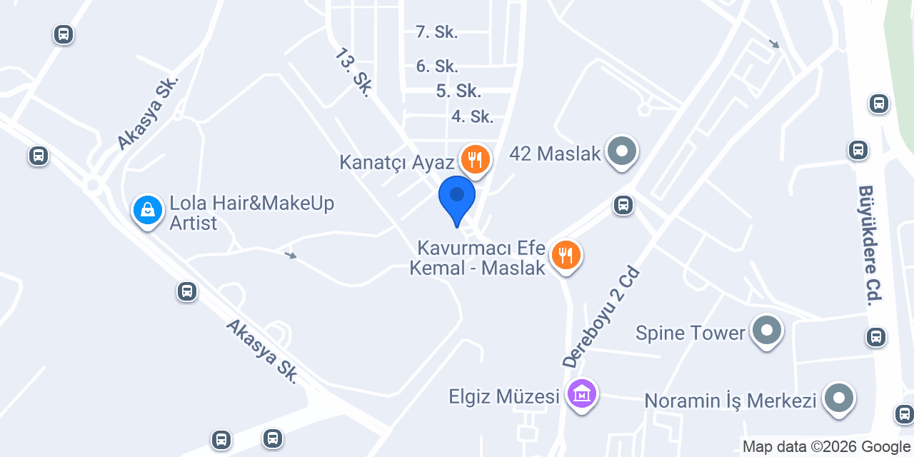 Şekerbank - Maslak Şubesi konumu