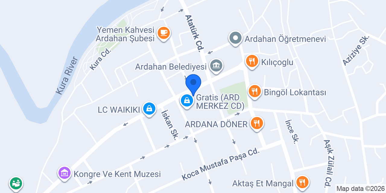 FuzulEv Ardahan Şube konumu